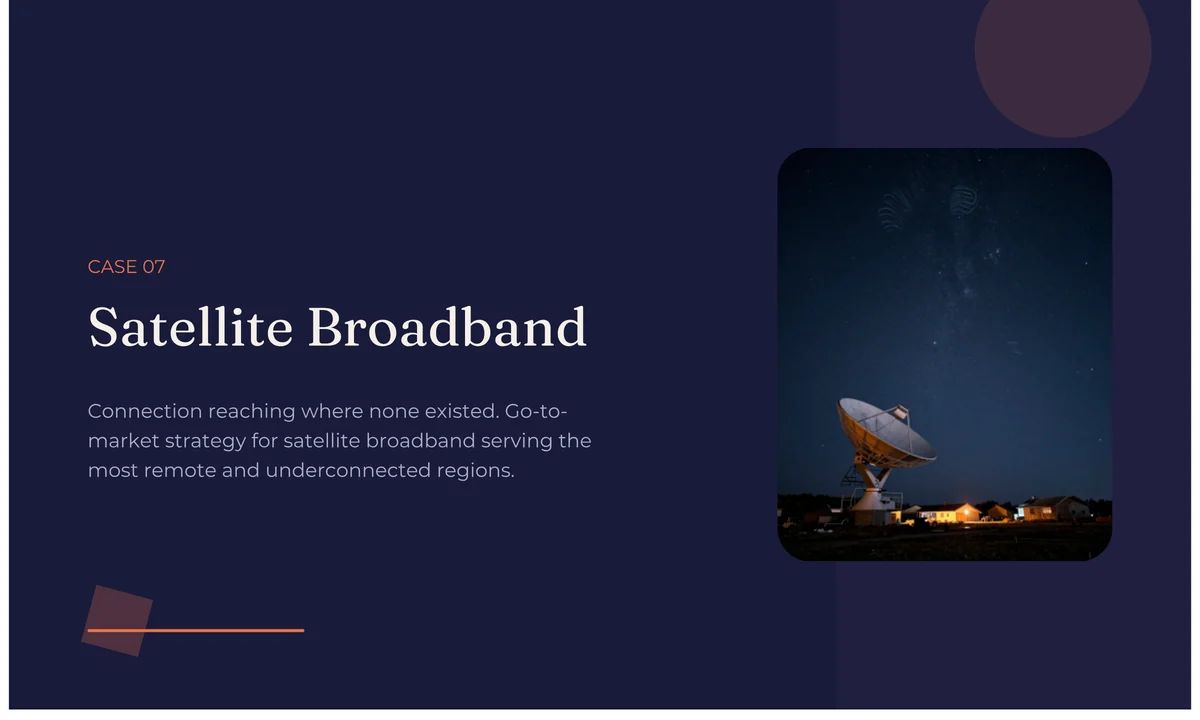 A satellite dish under a starry night sky beside a lit remote village