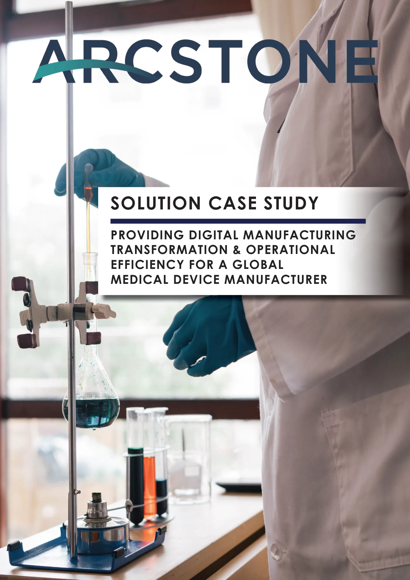 Case study cover: global medical device manufacturer