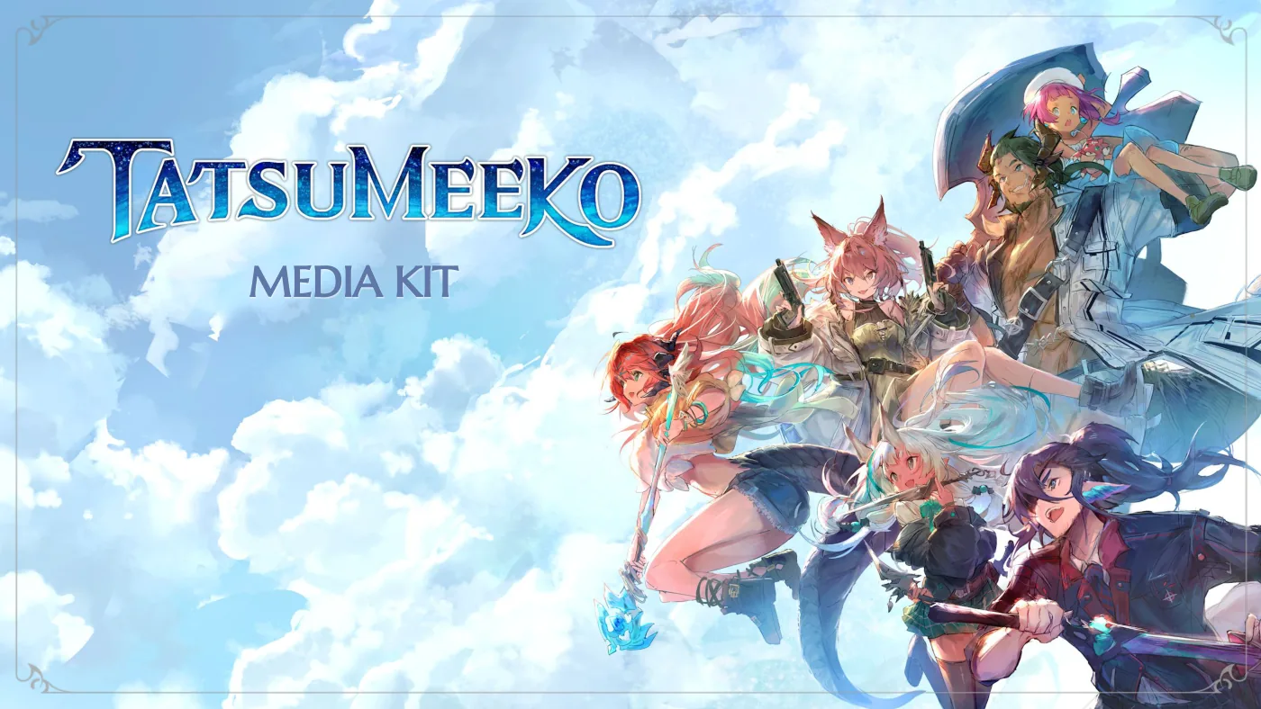 Media kit cover featuring the game's character lineup